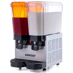 Samixir 40.SMI Klasik Twin Soğuk İçecek Dispenseri, 20+20 Lt, Kaırştırıcılı ve Fıskiyeli, Inox