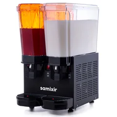 Samixir 40.SSB Klasik Twin Soğuk İçecek Dispenseri, 20+20 Lt, Çift Fıskiyeli, Siyah