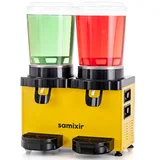 Samixir MM20 Panoromik Twin Soğuk İçecek Dispenseri, 10+10 Lt, Çift Karıştırıcılı, Sarı - Görsel 1
