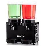 Samixir MM20 Panoromik Twin Soğuk İçecek Dispenseri, 10+10 Lt, Çift Karıştırıcılı, Siyah - Görsel 1
