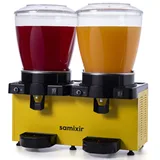Samixir MM44 Panoramik Twin Soğuk İçecek Dispenseri, 22+22 Lt, Çift Karıştırıcılı, Sarı - Görsel 1