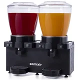Samixir MM44 Panoramik Twin Soğuk İçecek Dispenseri, 22+22 Lt, Çift Karıştırıcılı, Siyah - Görsel 1