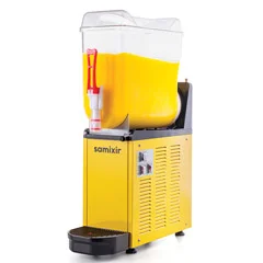Samixir Slush12 Slush Mono Buzlu ve Soğuk İçecek Dispenseri, 12 lt, Sarı