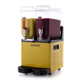 Samixir SLUSH24 Slush Twin Buzlu ve Soğuk İçecek Dispenseri, 12+12 Lt, Sarı - Görsel 1