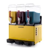 Samixir SLUSH36 Slush Triple Buzlu ve Soğuk İçecek Dispenseri, 12+12+12 Lt, Sarı - Görsel 1