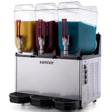 Samixir Slush36, Slush Triple Buzlu ve Soğuk İçecek Dispenseri, 12+12+12 lt, Inox - Görsel 1
