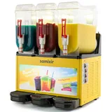 Samixir Slush36 Trıple Allure Buzlu ve Soğuk İçecek Dispenseri, 12+12+12 lt, Sarı - Görsel 1