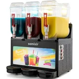 Samixir Slush36 Trıple Allure Buzlu ve Soğuk İçecek Dispenseri, 12+12+12 lt, Siyah - Görsel 1