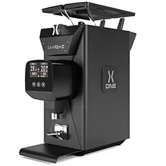 Sanremo X-One Kahve Değirmeni, Soğutmalı, 98 mm, Çift Hazneli, Siyah