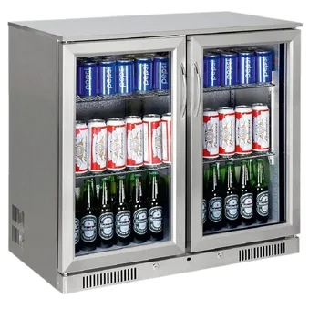 Senox 2 Kapılı Bar Altı Şişe Soğutucu , 90x50,5x85 cm, Inox