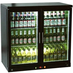 Senox 2 Kapılı Bar Altı Şişe Soğutucu , 90x50,5x85 cm, Siyah
