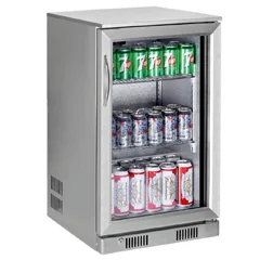 Senox Tek Kapılı Bar Altı Şişe Soğutucu , 60x50,5x85 cm , Krom Renk