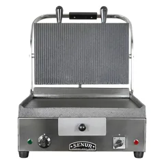 Senur SE 500 Döküm Kontaktgrill Hamburger Makinesi, Elektrikli, Altı Düz