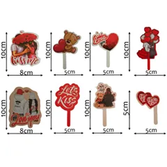 Sevgililer Günü Pasta Süsü Love 6