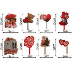 Sevgililer Günü Pasta Süsü Love 6