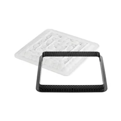 Silikomart Kabarcık Desenli Tart Kalıbı – 175×175 mm
