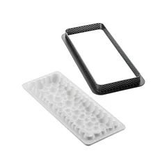 Silikomart Kabarcık Desenli Tart Kalıbı – 265×105 mm