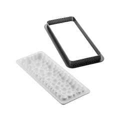 Silikomart Kabarcık Desenli Tart Kalıbı – 265×105 mm