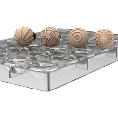 Silikomart  Semisfera 01 Choco Stampa Cho12 Tritan