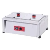 Silverinox 2'li Benmari, Elektrikli, 65x48x28 cm - Görsel 1