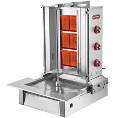 Silverinox Radyanlı Döner Ocağı Alttan Motorlu Doğalgazlı