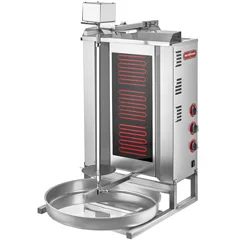 Silverinox 3 Radyanlı Döner Ocağı, Üstten Motorlu, Elektrikli