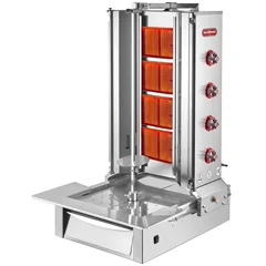 Silverinox 4 Radyanlı Döner Ocağı, Alttan Motorlu, LPG'li