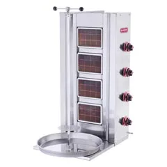 Silverinox 4 Radyanlı Döner Ocağı, LPG'li