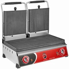 Silverinox Elektrikli Çift Kapaklı Tost Makinesi, 20 Dilim