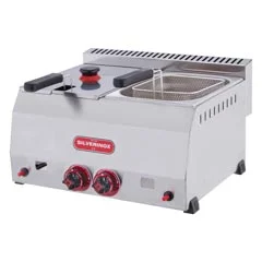 Silverinox Gazlı Fritöz, 5+5 Litre