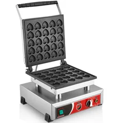 Silverinox Kalpli Bubble Waffle Makinesi, Tekli, Kapaklı