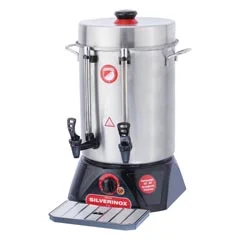 Silverinox Metal Musluklu Çay Makinesi, 80 Bardak Kapasiteli