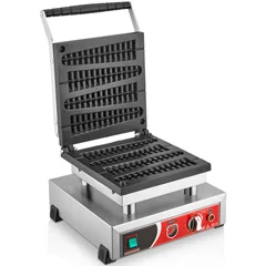Silverinox Tekli Çubuk Waffle Makinesi
