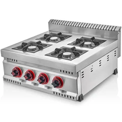 Silverinox Profesyonel Setüstü Ocak, 4 Yanışlı