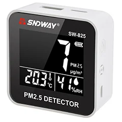 Sndway SW-825 PM2.5 Partikül Ölçer, Sıcaklık ve Nem Monitörü