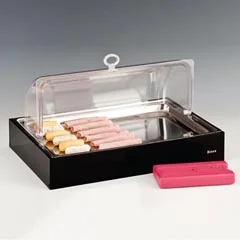 Zicco Soğutuculu Teşhir Standı, Polikarbon Rolltop Kapaklı, 45x30 cm