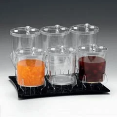 Zicco Sosluk Reçellik Standı, 6 'lı, Polikarbon, 24x35x21 cm