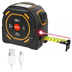 SW-TM60A Lazer Mesafe Ölçerli Şerit Metre, 60m + 5m