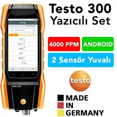 Testo 300 Baca Gaz Analiz Cihazı, Akıllı Dokunmatik Ekran