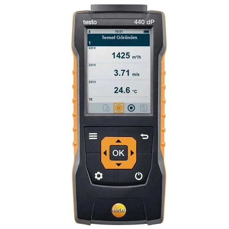 Testo 440 dP Fark Basınç Ölçerli Prob Okuyucu Cihaz