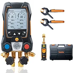 Testo 557S Akıllı Dijital Manifold Seti, 4 Yollu Valf