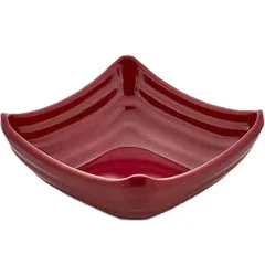Thermoset Karo Kare Ramekin, 11x11cm, 100 ml, Kırmızı