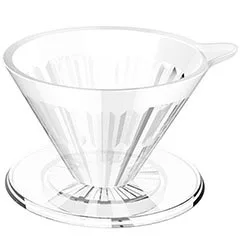 Timemore Crystal Eye 01 V60 Dripper, Plastik, 2 Fincan