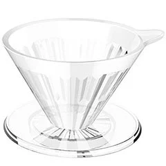 Timemore Crystal Eye 01 V60 Dripper, Plastik, 2 Fincan