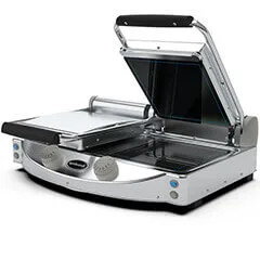 Unox SpidoCook Seramik Camlı Elektrikli Izgara, Çift Taraflı, Düz Yüzey, 2 Kw, SP-020