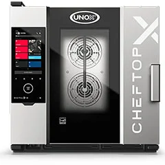 Unox XEDA-0611-GXRS CheftopX Digital ID Gazlı Kombi Fırın, Gn 1/1, 6 Tepsi Kapasiteli