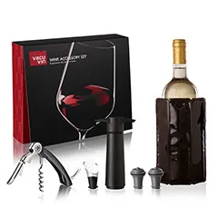Vacu Vin Şarap Seti, Orijinal, 5 Parça