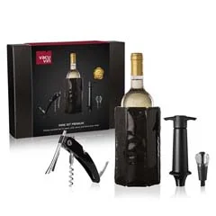 Vacu Vin Şarap Seti, Premium, 4 Parça