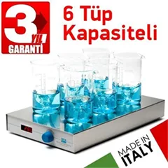 Velp Multistirrer 6lı Dijital Manyetik Karıştırıcı
