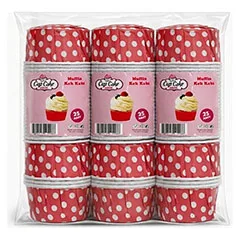 Vennesso Muffin Metalize Pet Kek Kalıbı, 25 Adet, 6,5x6 cm